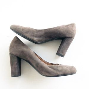 Clarks Women Brown Leather Pumps Sz 7.5